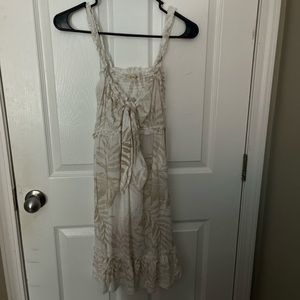 White and cream dress